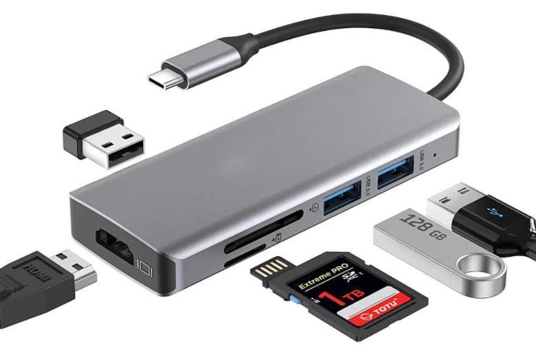 Özel Uzunluk Gri USB-C HDMI 2.1 Adaptörü 8K 60Hz Hız USB Tip C 3.1 dizüstü bilgisayarlar