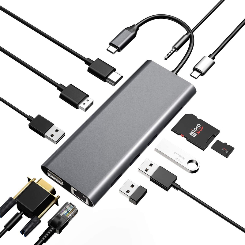 Özel Uzunluk Gri USB-C HDMI 2.1 Adaptörü 8K 60Hz Hız USB Tip C 3.1 dizüstü bilgisayarlar