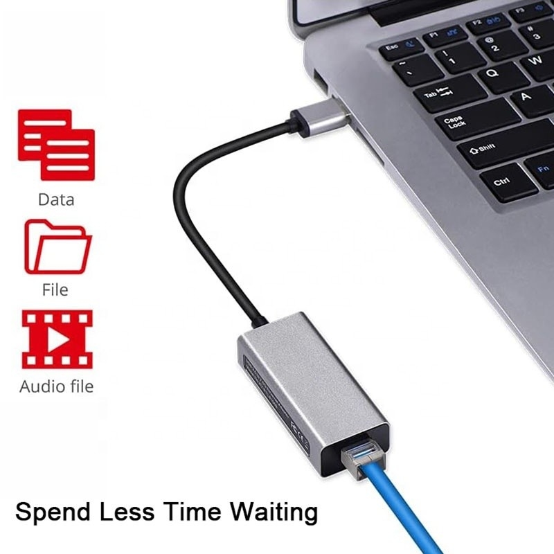 2500Mbps Süper Hız 2.5G USB 3.0 Ağ Kartı Adaptörü 2.5G Gigabit Ethernet ile