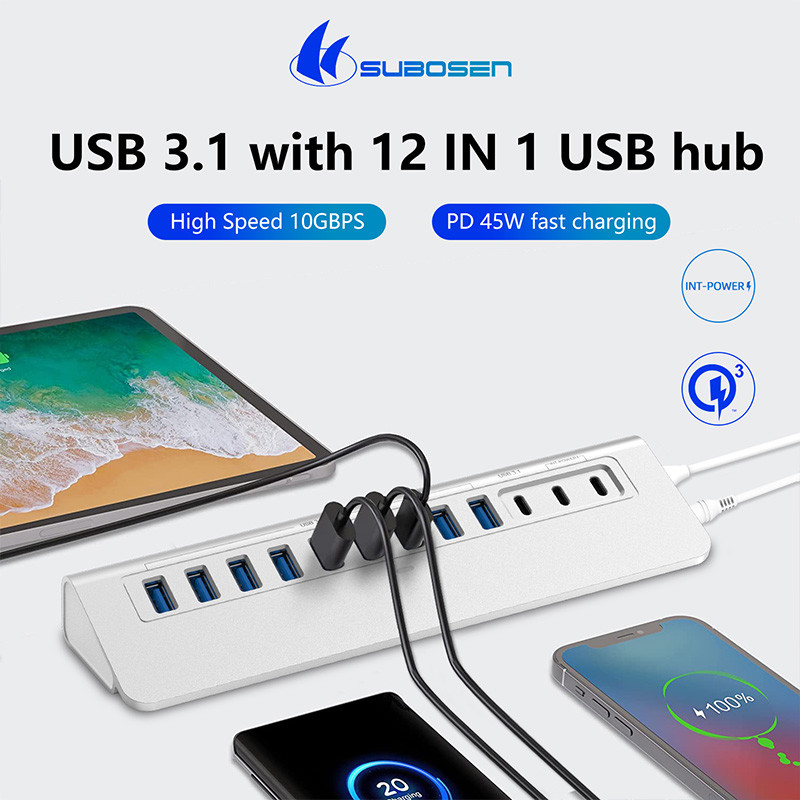 USB A Bağlantısı OEM / ODM Destek ile özelleştirilebilir C Tipi Port Genişletici