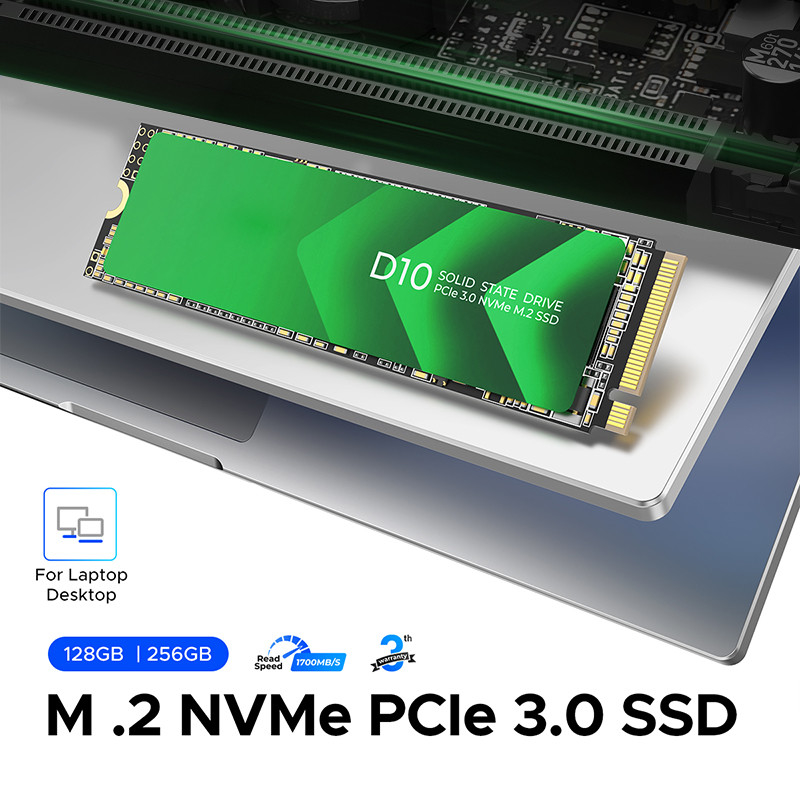 Yüksek Hızlı PCIe 3.0 Arayüzü M.2 SSD 128GB Kapasitesi ve SATA 6Gb/s Denetleyicisi