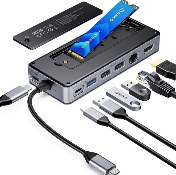 Displaylink Usb 3.0 Docking Station Enclosure Of NVMe NGFF SSD'ler Windows Mac Chrome OS