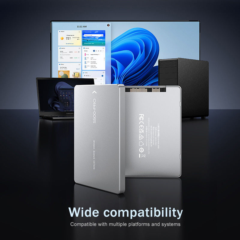 4TB'ye kadar SSD Şok Direnci 350G 0.5ms'de 0°C'den 55°C'ye kadar Şok Direnci