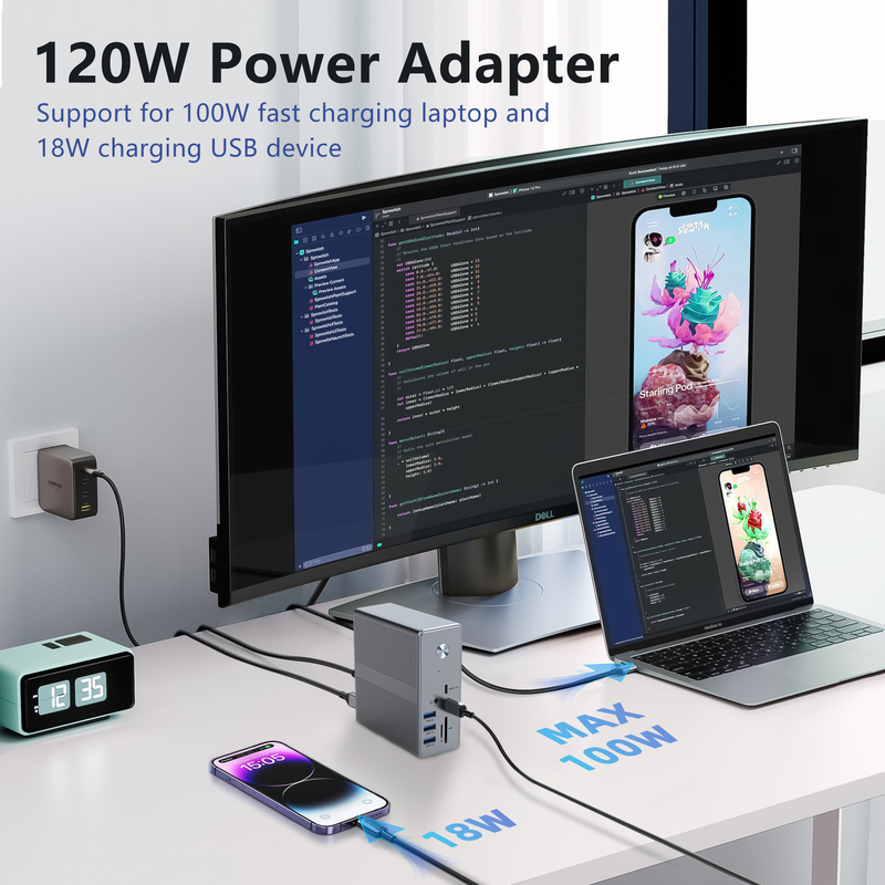 DC36-X1 60Hz/30Hz ekran desteği ve 10Gbps'e kadar veri aktarım hızı ile Thunderbolt Dökleme