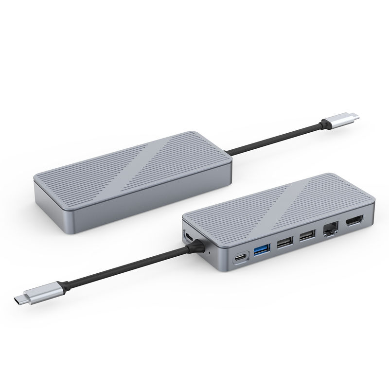 USB-C Yerleştirme İstasyonu USB 3.0 1G Ethernet 4K HDMI USB C Cihazları ile Uyumluluk