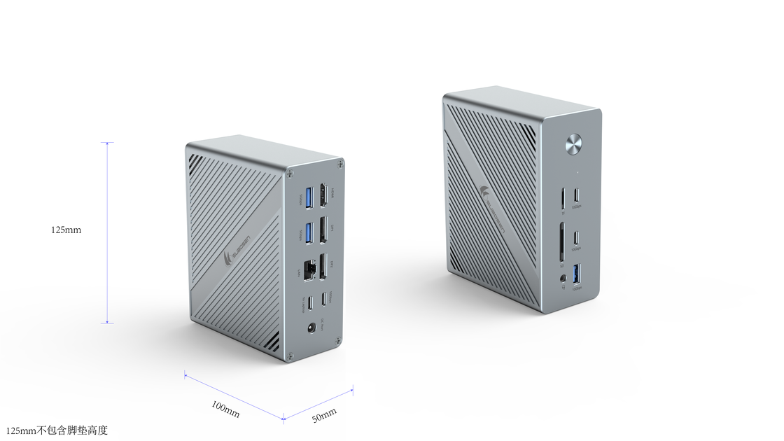 HDMI Ethernet'i Destekleyen Hafif USB Tip C Hub Windows Mac ve Linux Cihazlarıyla Uyumlu USB 3.0 SD Kart Okuyucu