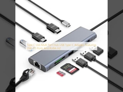 C Tipi USB Multi Port Hub USB Tip-C Adaptörü USB 3.0 Portları ve RU6A-H2