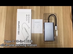 HDMI Multiport Dock İstasyonu için 7 in 1 Type-C Hub 4K